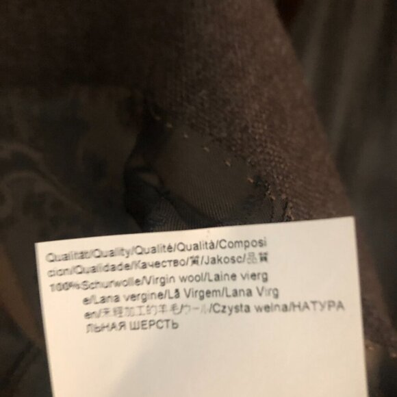 Hugo Boss Mens Classic Maselli2 lined brown wool two button blazer size 44R - Picture 6 of 9